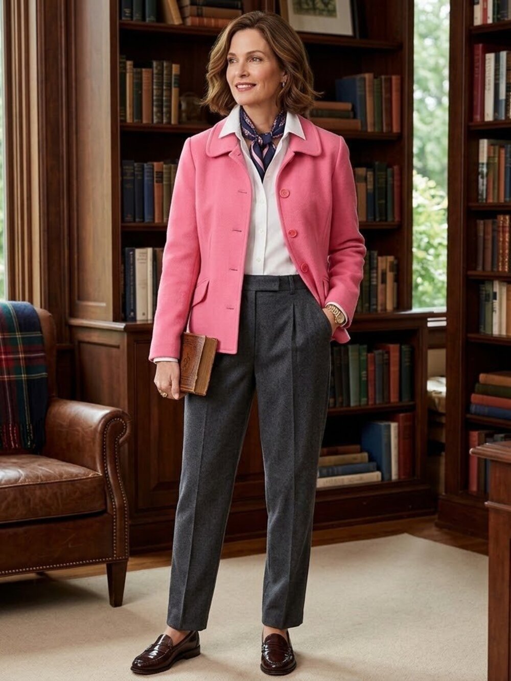 Vintage Talbots Wool Alpaca Knit Blazer M L Preppy Academia Old Money Heritage
